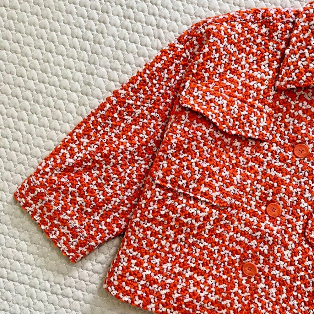 $515 NWOT Essentiel Antwerp Energised Oversized Wool-Blend Tweed Jacket Coat S - Picture 8 of 13